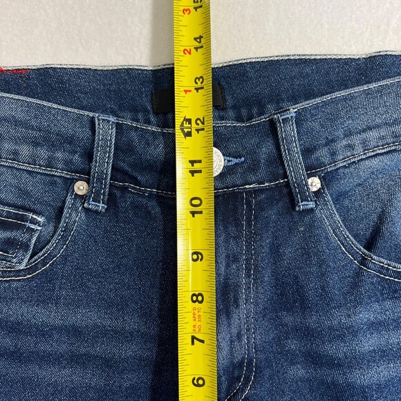 True Religion Men's Geno Relaxed SN Flap Slim Fit Blue Denim Jeans 33x32 NWT - Picture 10 of 12